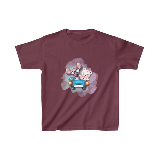 Mousey Bear Road Trip Kids Heavy Cotton™ Tee