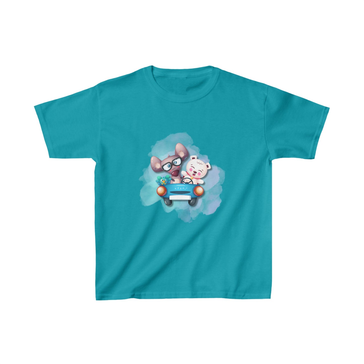 Mousey Bear Road Trip Kids Heavy Cotton™ Tee