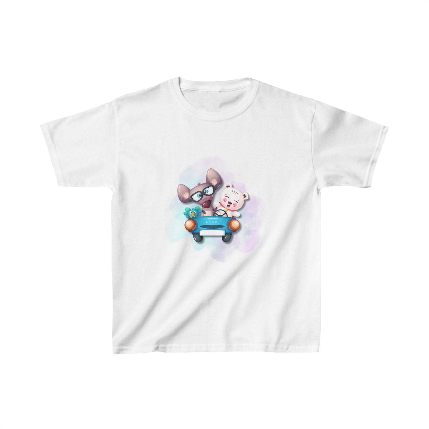 Mousey Bear Road Trip Kids Heavy Cotton™ Tee
