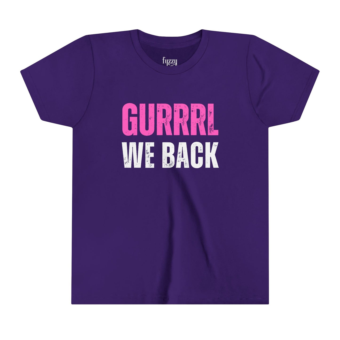 Gurl We back-Youth Short Sleeve Tee
