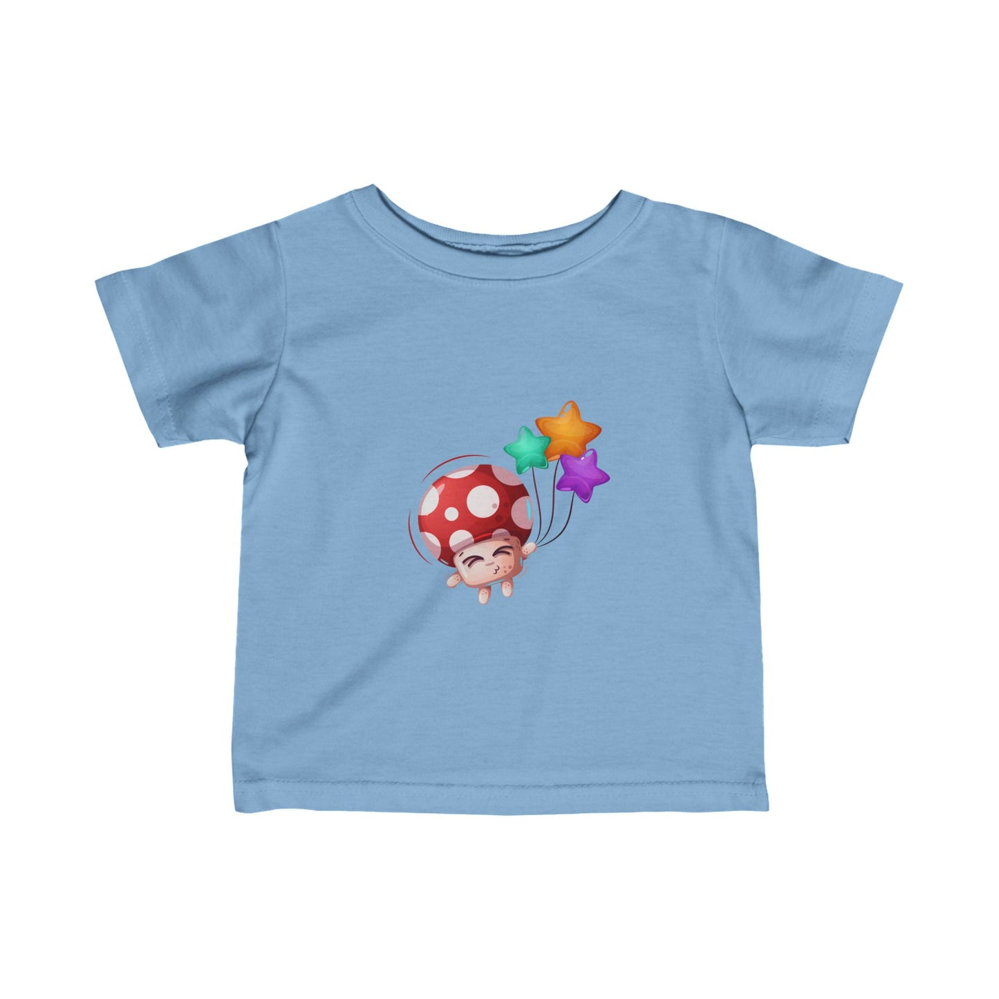 Mushroom with baloons Infant Fine Jersey Tee