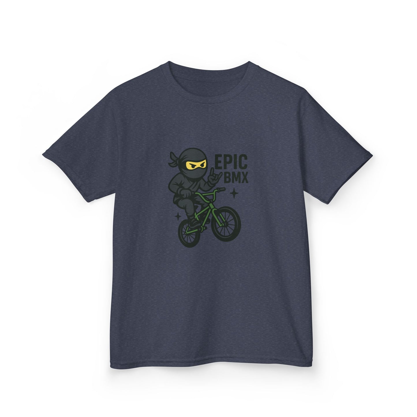 Epic BMX Ninja Kids Tee, Fun T-Shirt for Little Riders, Kids Bicycle Shirt, Cool Kids Apparel, Birthday Gift for Boys