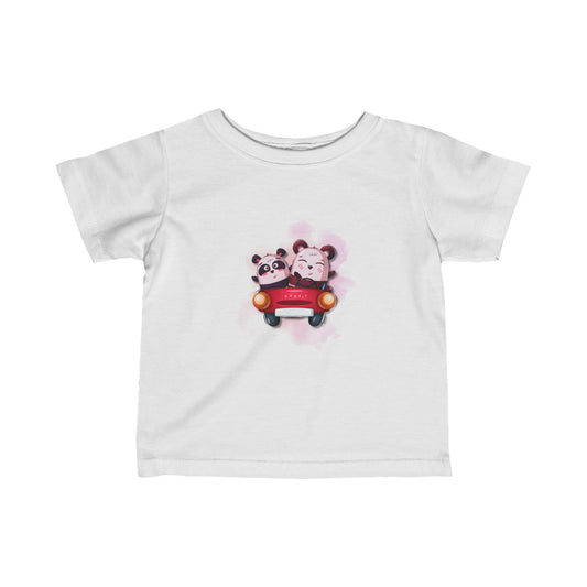 Friends Road trip-Panda and Bear-Infant Fine Jersey Tee
