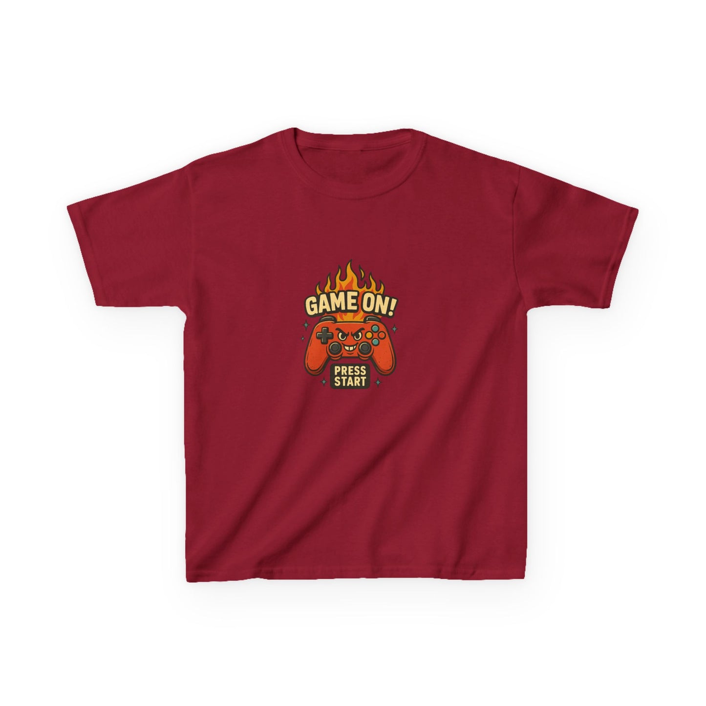 Kids Gaming Tee - Game On! Press Start, Gaming Shirt, Video Game T-Shirt, Cool Kids Tee, Fun Playwear
