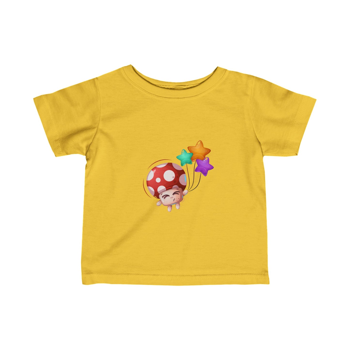 Mushroom with baloons Infant Fine Jersey Tee