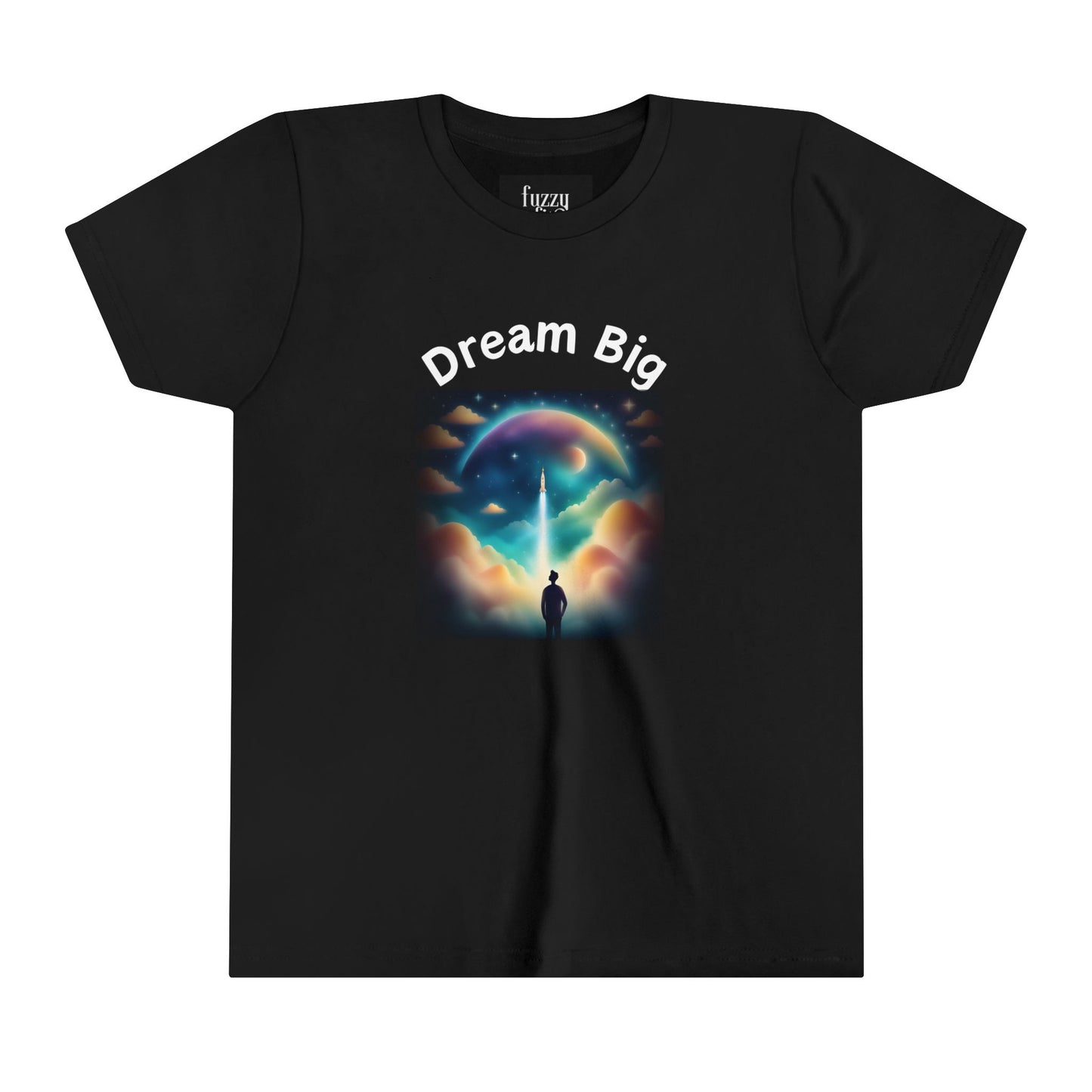 Dream Big-Black-Youth Short Sleeve Tee