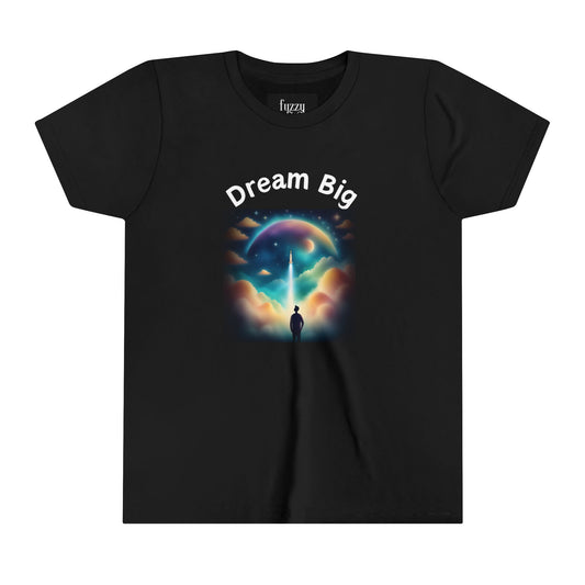 Dream Big-Black-Youth Short Sleeve Tee
