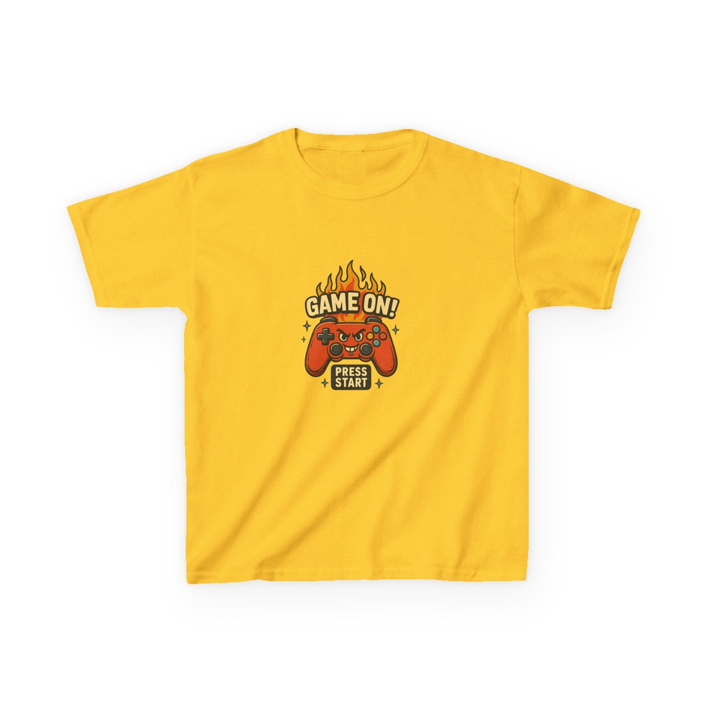 Kids Gaming Tee - Game On! Press Start, Gaming Shirt, Video Game T-Shirt, Cool Kids Tee, Fun Playwear