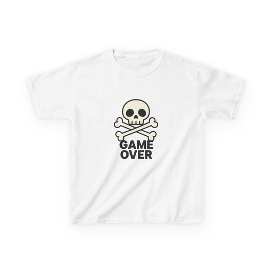 Kids Skull Gamer Tee, Perfect for Video Game Lovers, Halloween Costume, Birthday Gift, Casual Wear, Unisex Kids T-Shirt