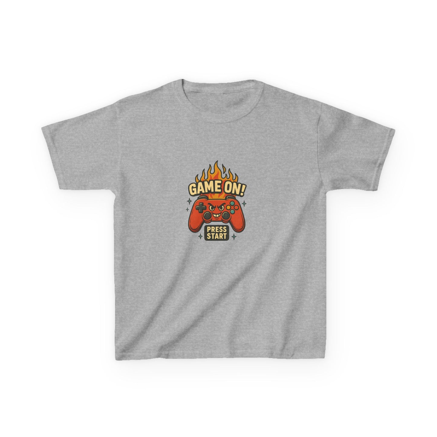 Kids Gaming Tee - Game On! Press Start, Gaming Shirt, Video Game T-Shirt, Cool Kids Tee, Fun Playwear