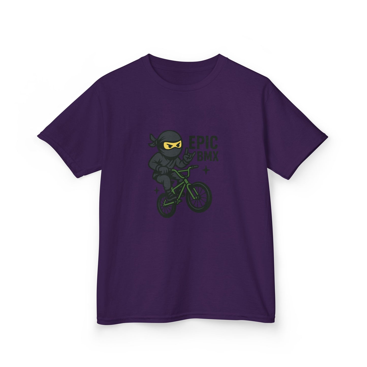 Epic BMX Ninja Kids Tee, Fun T-Shirt for Little Riders, Kids Bicycle Shirt, Cool Kids Apparel, Birthday Gift for Boys