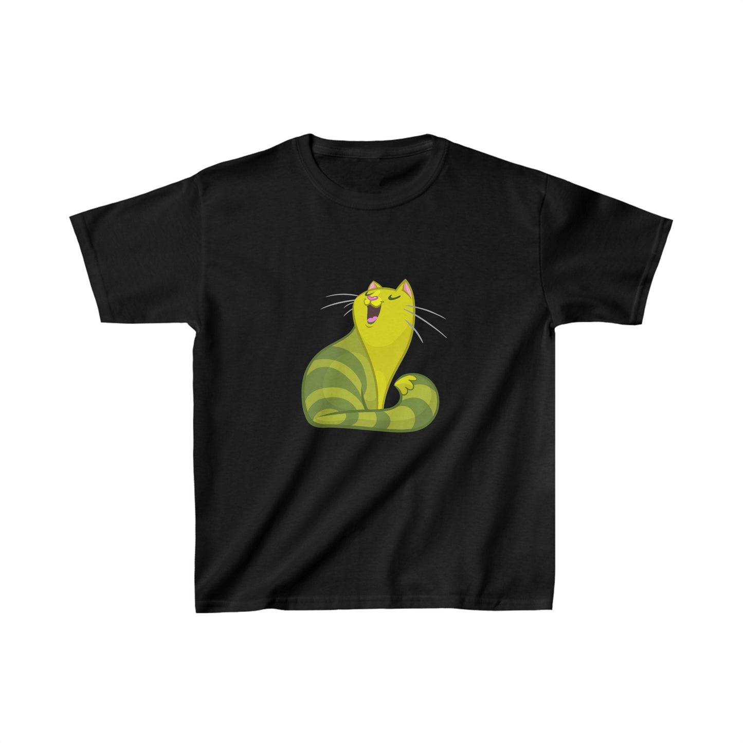 Green Cat- Kids Heavy Cotton™ Tee- Rhea Selection
