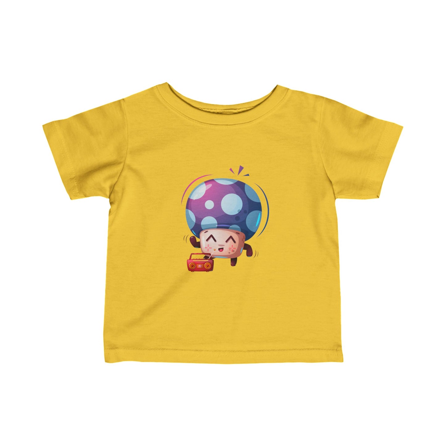 Mushroom with radio Infant Fine Jersey Tee